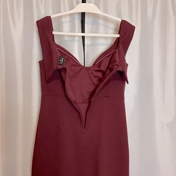 Lulu's Off-Shoulder Burgundy Mini Dress - Picture 9 of 13